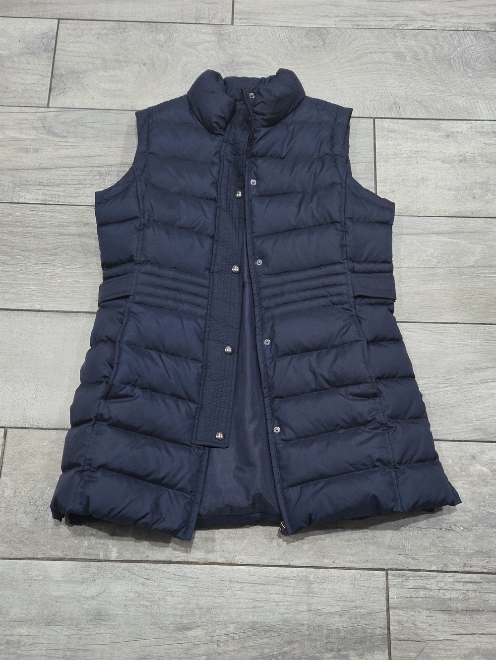 Weatherproof Navy Quilted Down-Style Puffer Vest